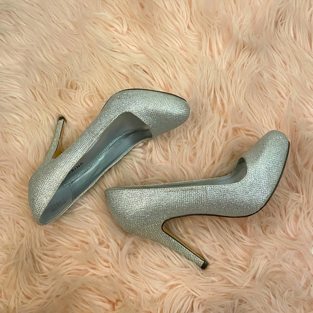 CALL IT SPRING Silver Pumps